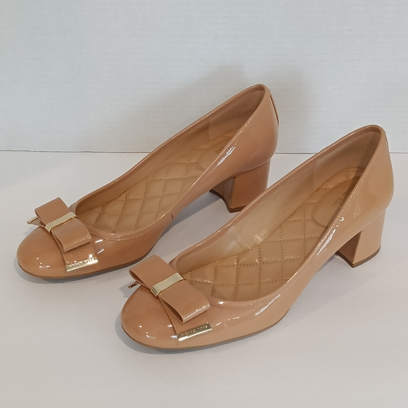 Michael Kors Shoes - Michael Kors Kiera Flex Mid Pump Patent Dk Nude Size 10M never worn